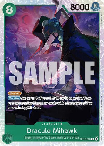 Dracule Mihawk - (OP12-030) - Legacy of the Master - (Super Rare)