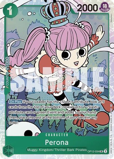 Perona - (OP12-034) - Legacy of the Master - (Super Rare)