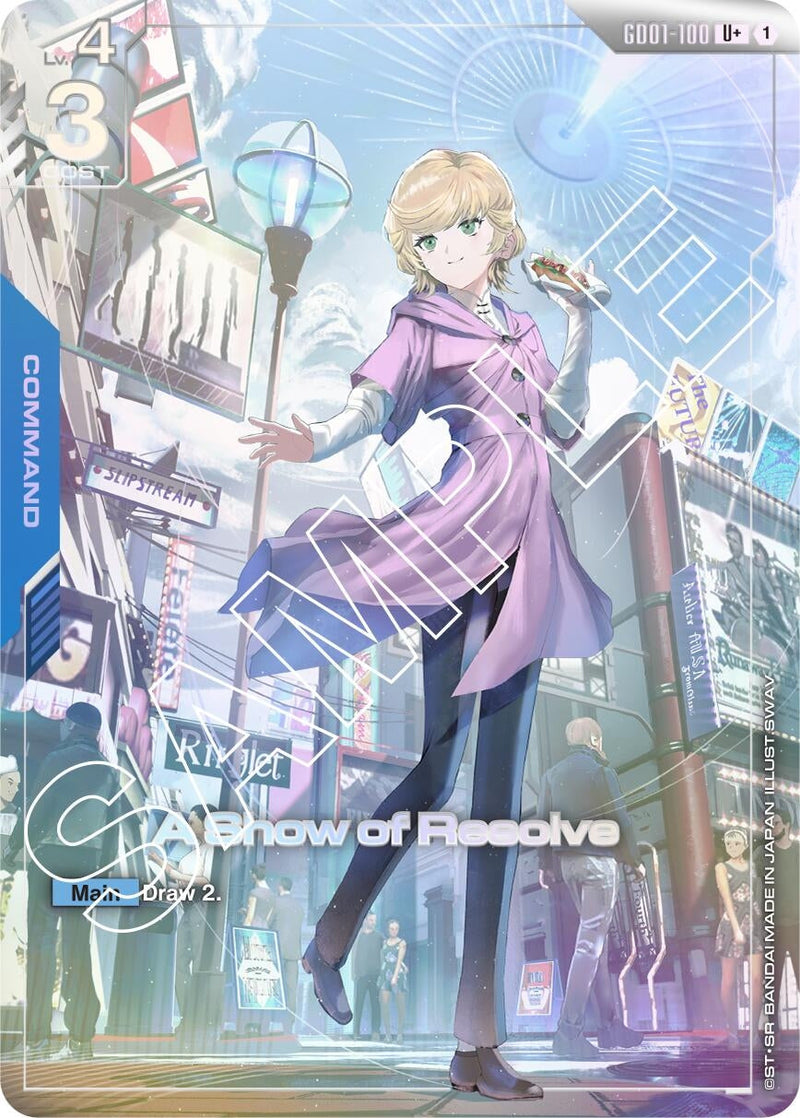 Image for A Show of Resolve (U+) (GD01-100) (GD01) - Gundam Card Game