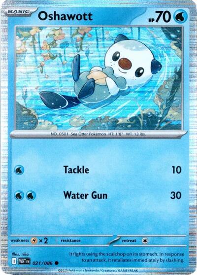 Oshawott (Unova Poster Collection) - (021/086) - Miscellaneous Cards & Products - (Common)