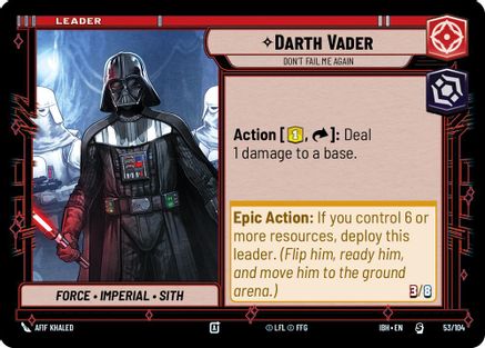 Darth Vader (53/104) - Don't Fail Me Again (53/104) [Intro Battle: Hoth]