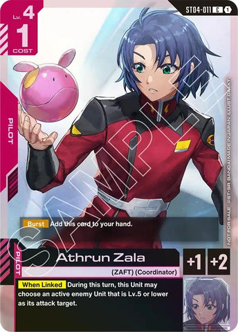 Image for Athrun Zala (Store Tournament Participant Pack 01) (ST04-011) - Gundam Card Game