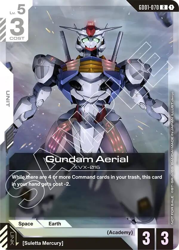 Image for Gundam Aerial (Store Tournament Participant Pack 01) (GD01-070) - Gundam Card Game