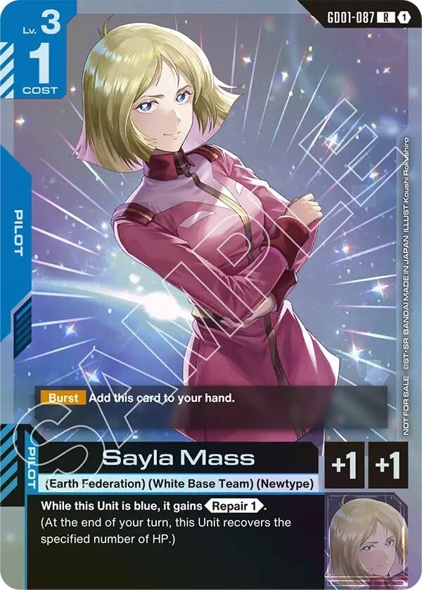Image for Sayla Mass (Store Tournament Participant Pack 01) (GD01-087) - Gundam Card Game