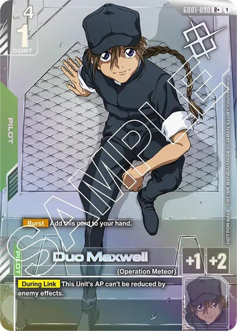 Image for Duo Maxwell (Store Tournament Winner Pack 01) (GD01-090) - Gundam Card Game