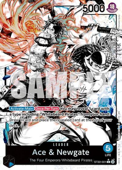 Ace & Newgate (Parallel) - (ST22-001) - Starter Deck 22: Ace & Newgate - (Leader)