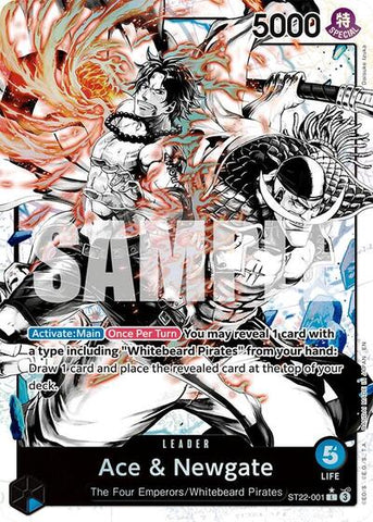 Ace & Newgate (Parallel) - (ST22-001) - Starter Deck 22: Ace & Newgate - (Leader)