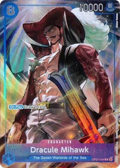 Dracule Mihawk (Seven Warlords of the Sea Binder Set) - (OP07-044) - One Piece Promotion Cards - (Common)