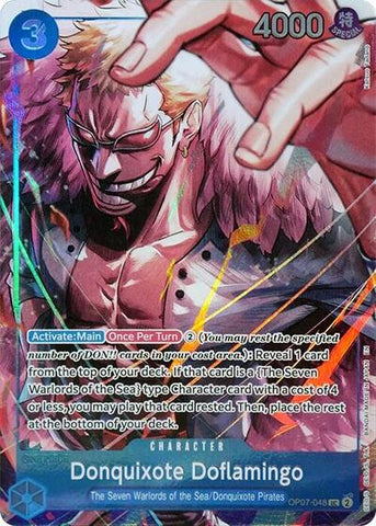 Donquixote Doflamingo (Seven Warlords of the Sea Binder Set) - (OP07-048) - One Piece Promotion Cards - (Uncommon)