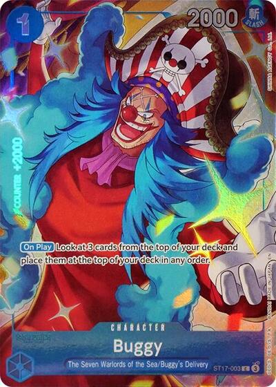 Buggy (Seven Warlords of the Sea Binder Set) - (ST17-003) - One Piece Promotion Cards - (Common)