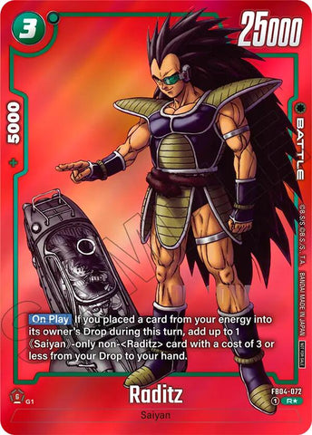 Raditz (Limited Pack MANGA Version 01) [Tournament and Championship Promos]