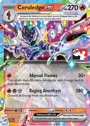Ceruledge ex (036/191) [Prize Pack Series Seven]