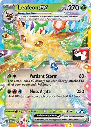 Leafeon ex (006/131) [Prize Pack Series Seven]