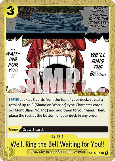 We'll Ring the Bell Waiting for You!! - (OP12-116) - Legacy of the Master Release Event Cards - (Common)