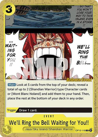 We'll Ring the Bell Waiting for You!! - (OP12-116) - Legacy of the Master Release Event Cards - (Common)