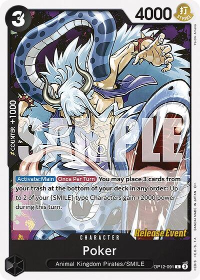 Poker - (OP12-091) - Legacy of the Master Release Event Cards - (Common)