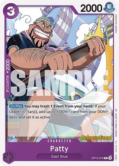 Patty - (OP12-074) - Legacy of the Master Release Event Cards - (Common)