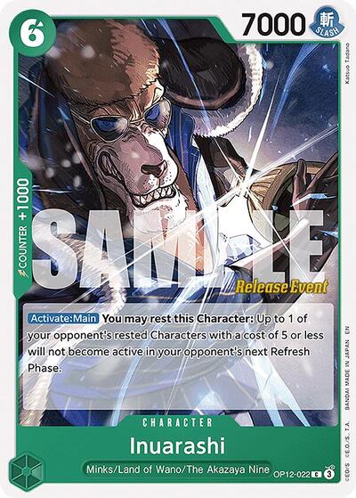 Inuarashi - (OP12-022) - Legacy of the Master Release Event Cards - (Common)