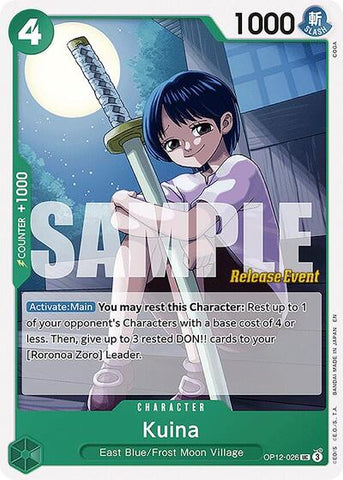 Kuina - (OP12-026) - Legacy of the Master Release Event Cards - (Uncommon)