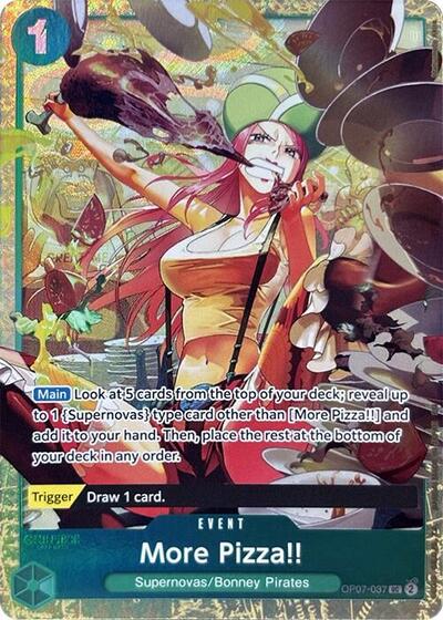 More Pizza!! (Premium Card Collection -Best Selection Vol. 4-) - (OP07-037) - One Piece Promotion Cards - (Uncommon)
