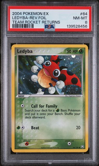 PSA 8 - Team Rocket Returns - Ledyba Reverse Holo