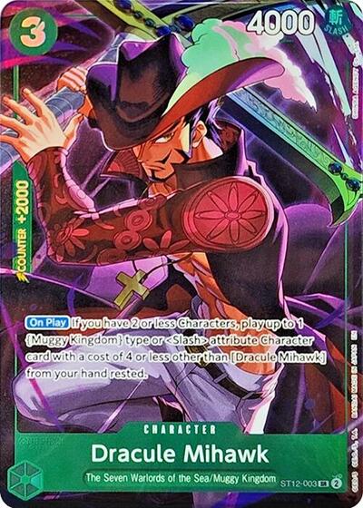 Dracule Mihawk (Illustration Box Vol.4) - (ST12-003) - One Piece Promotion Cards - (Super Rare)