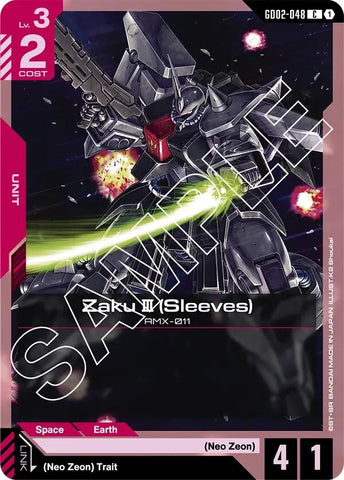 Image for Zaku III (Sleeves) (GD02-048) (Dual Impact) - Gundam Card Game