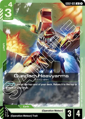 Image for Gundam Heavyarms (GD02-025) (Dual Impact) - Gundam Card Game