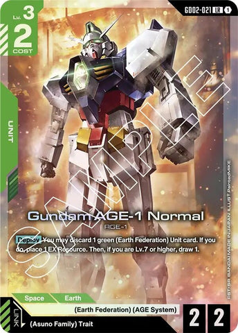 Image for Gundam AGE-1 Normal (GD02-021) (Dual Impact) - Gundam Card Game