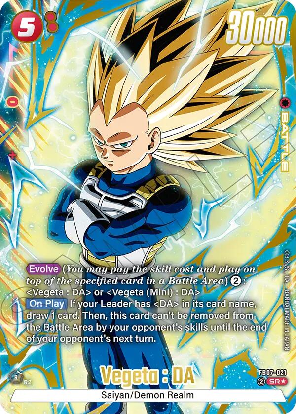 Vegeta : DA (FB07-021) (Alternate Art) [Wish For Shenron]
