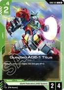 Image for Gundam AGE-1 Titus (GD02-031) (Dual Impact) - Gundam Card Game