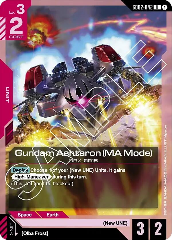 Image for Gundam Ashtaron (MA Mode) (GD02-042) (Dual Impact) - Gundam Card Game