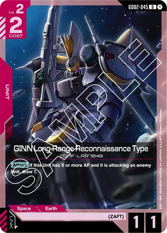 Image for GINN Long-Range Reconnaissance Type (GD02-045) (Dual Impact) - Gundam Card Game