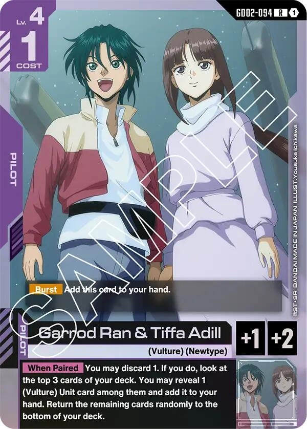 Image for Garrod Ran & Tiffa Adill (GD02-094) (Dual Impact) - Gundam Card Game