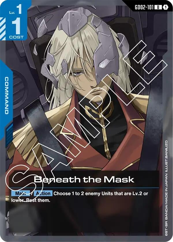 Image for Beneath the Mask (GD02-101) (Dual Impact) - Gundam Card Game