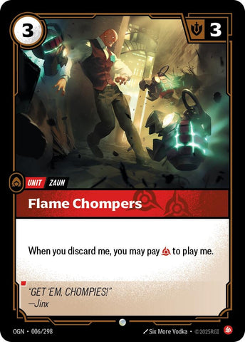 Image for Flame Chompers (006/298) (OGN) - Riftbound: League of Legends Trading Card Game