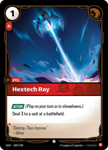 Image for Hextech Ray (009/298) (OGN) - Riftbound: League of Legends Trading Card Game