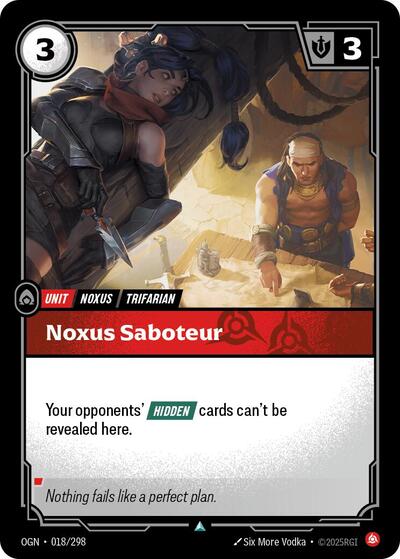 Noxus Saboteur (018/298) (Origins) (Uncommon)