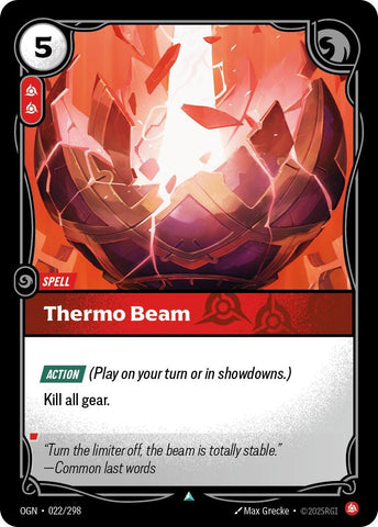 Image for Thermo Beam (022/298) (OGN) - Riftbound: League of Legends Trading Card Game