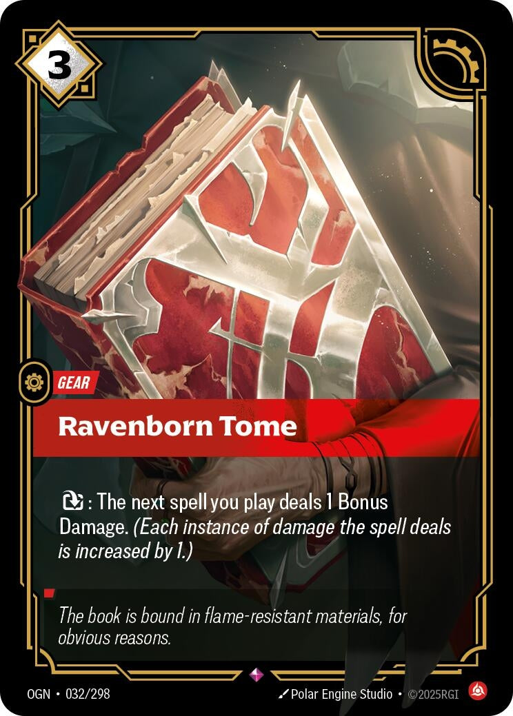Image for Ravenborn Tome (032/298) (OGN) - Riftbound: League of Legends Trading Card Game