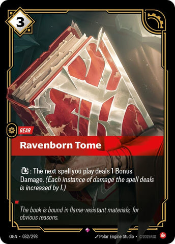Image for Ravenborn Tome (032/298) (OGN) - Riftbound: League of Legends Trading Card Game