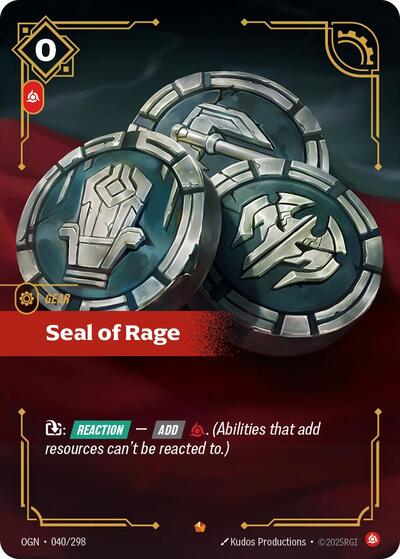 Seal of Rage (040/298) (Origins) (Epic)