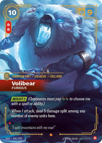 Image for Volibear - Furious (041/298) (OGN) - Riftbound: League of Legends Trading Card Game