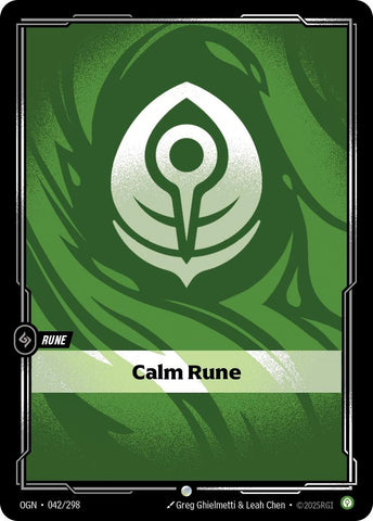 Image for Calm Rune (042/298) (OGN) - Riftbound: League of Legends Trading Card Game