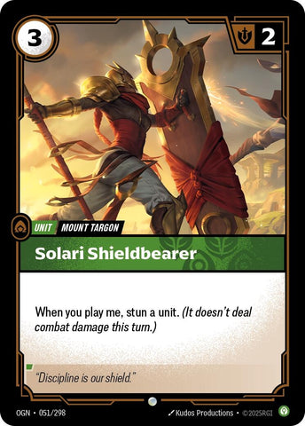 Image for Solari Shieldbearer (051/298) (OGN) - Riftbound: League of Legends Trading Card Game