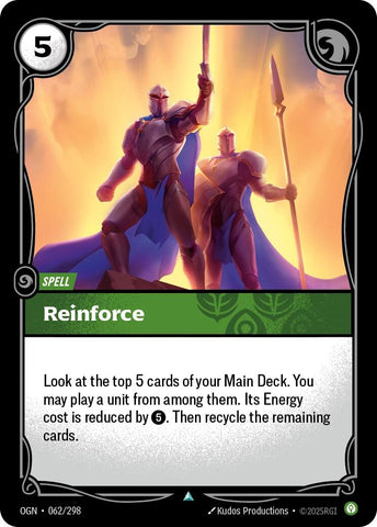 Image for Reinforce (062/298) (OGN) - Riftbound: League of Legends Trading Card Game