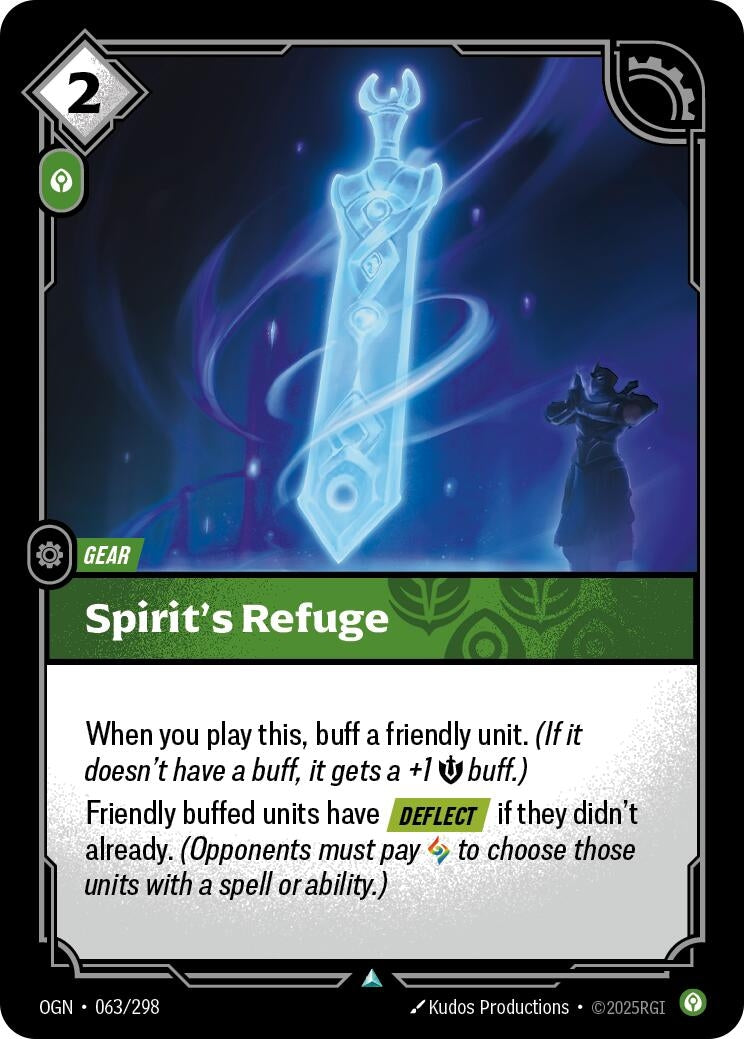 Image for Spirit's Refuge (063/298) (OGN) - Riftbound: League of Legends Trading Card Game