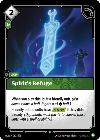 Image for Spirit's Refuge (063/298) (OGN) - Riftbound: League of Legends Trading Card Game