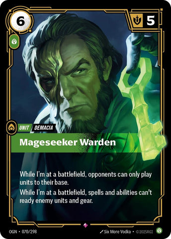 Image for Mageseeker Warden (070/298) (OGN) - Riftbound: League of Legends Trading Card Game