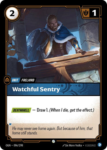 Image for Watchful Sentry (096/298) (OGN) - Riftbound: League of Legends Trading Card Game
